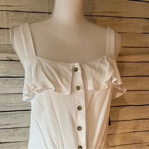 NWT Forever 21 Sleeveless Button Up Top Size Small - Picture 2 of 7